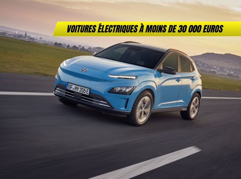 Voitures électriques à moins de 30 000 euros